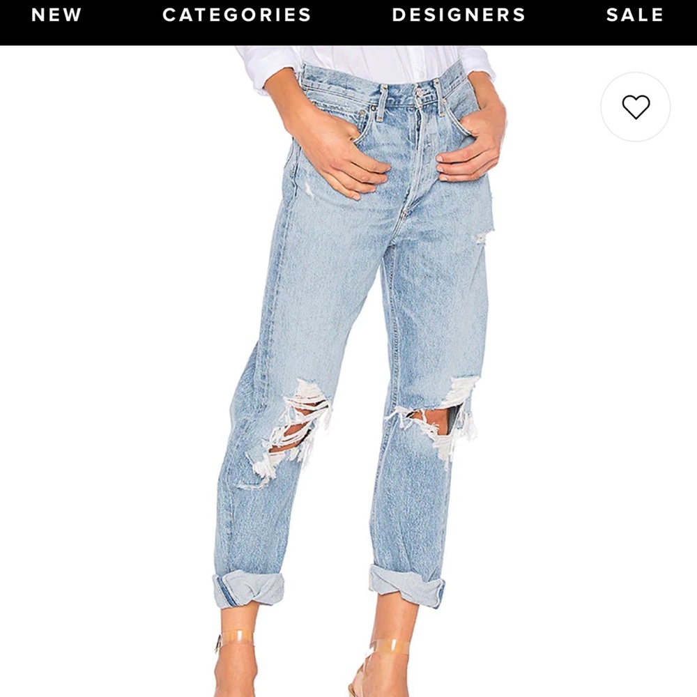 AGOLDE 90S MID RISE LOOSE FIT IN FALL OUT